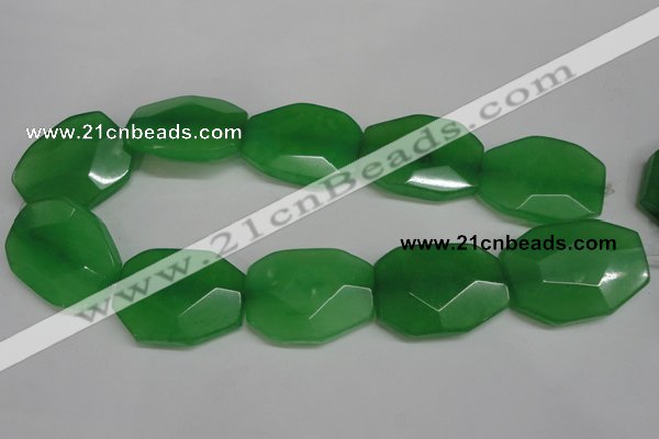 CCN697 15.5 inches 30*40mm faceted octagonal candy jade beads