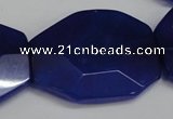 CCN698 15.5 inches 30*40mm faceted octagonal candy jade beads