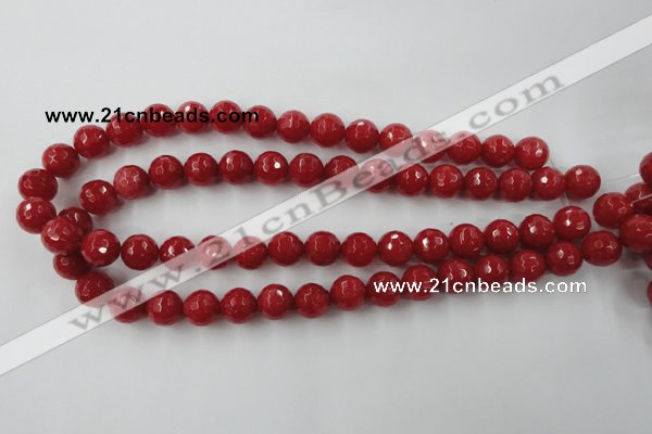 CCN756 15.5 inches 4mm faceted round candy jade beads wholesale