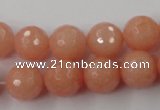 CCN758 15.5 inches 4mm faceted round candy jade beads wholesale