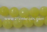 CCN759 15.5 inches 4mm faceted round candy jade beads wholesale