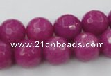 CCN772 15.5 inches 6mm faceted round candy jade beads wholesale