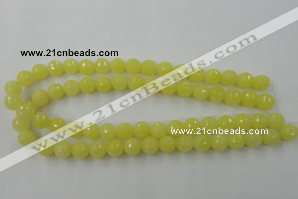 CCN776 15.5 inches 6mm faceted round candy jade beads wholesale