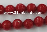 CCN790 15.5 inches 8mm faceted round candy jade beads wholesale