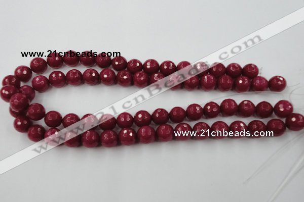 CCN791 15.5 inches 8mm faceted round candy jade beads wholesale