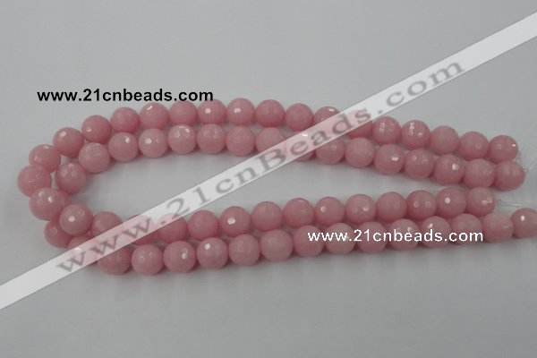 CCN803 15.5 inches 10mm faceted round candy jade beads wholesale