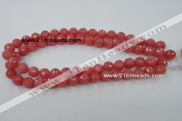 CCN804 15.5 inches 10mm faceted round candy jade beads wholesale