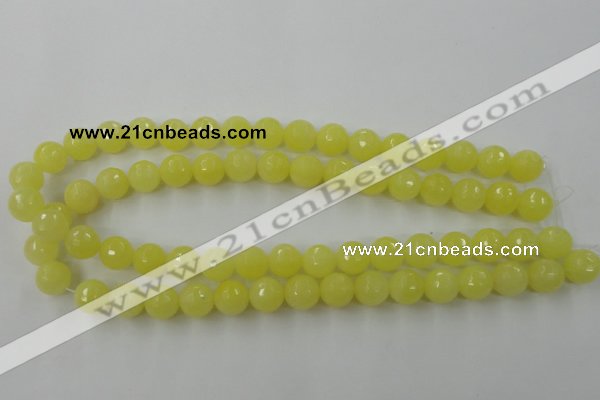 CCN810 15.5 inches 10mm faceted round candy jade beads wholesale