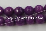 CCN813 15.5 inches 10mm faceted round candy jade beads wholesale