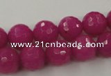 CCN822 15.5 inches 12mm faceted round candy jade beads wholesale
