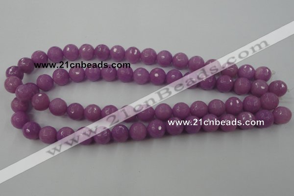 CCN829 15.5 inches 12mm faceted round candy jade beads wholesale