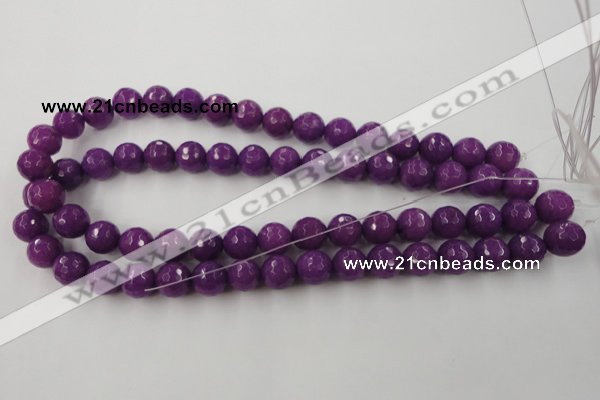 CCN830 15.5 inches 12mm faceted round candy jade beads wholesale