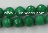 CCN831 15.5 inches 12mm faceted round candy jade beads wholesale