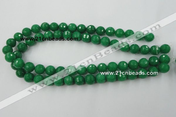 CCN831 15.5 inches 12mm faceted round candy jade beads wholesale