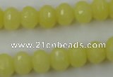 CCN907 15.5 inches 9*12mm faceted rondelle candy jade beads