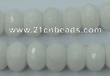 CCN915 15.5 inches 10*14mm faceted rondelle candy jade beads