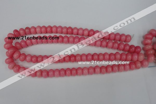 CCN92 15.5 inches 8*12mm rondelle candy jade beads wholesale