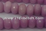 CCN920 15.5 inches 10*14mm faceted rondelle candy jade beads