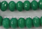 CCN924 15.5 inches 10*14mm faceted rondelle candy jade beads