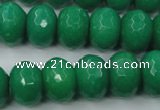 CCN937 15.5 inches 12*16mm faceted rondelle candy jade beads