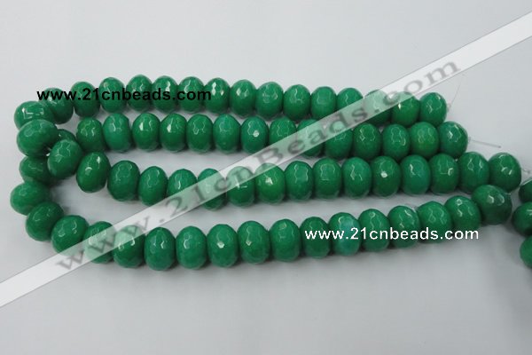 CCN937 15.5 inches 12*16mm faceted rondelle candy jade beads