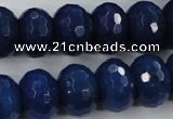 CCN940 15.5 inches 12*16mm faceted rondelle candy jade beads