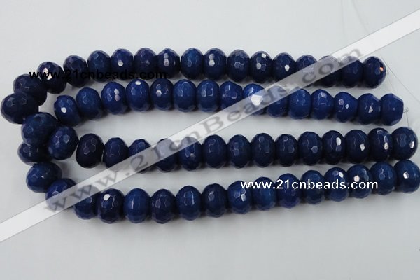 CCN940 15.5 inches 12*16mm faceted rondelle candy jade beads