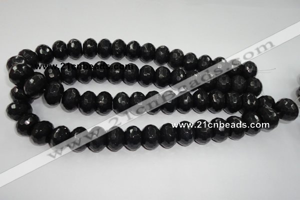 CCN941 15.5 inches 12*16mm faceted rondelle candy jade beads