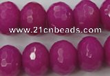 CCN945 15.5 inches 14*18mm faceted rondelle candy jade beads