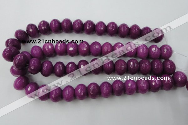 CCN946 15.5 inches 14*18mm faceted rondelle candy jade beads