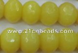 CCN948 15.5 inches 14*18mm faceted rondelle candy jade beads