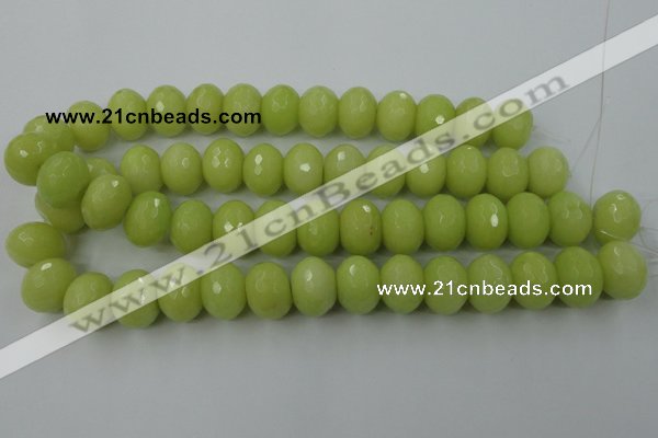 CCN949 15.5 inches 14*18mm faceted rondelle candy jade beads