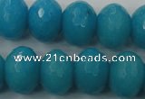 CCN951 15.5 inches 14*18mm faceted rondelle candy jade beads