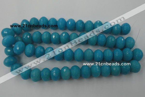 CCN951 15.5 inches 14*18mm faceted rondelle candy jade beads