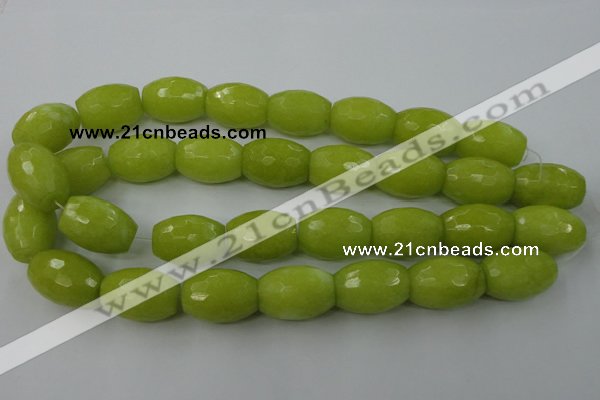 CCN967 15.5 inches 18*25mm faceted drum candy jade beads