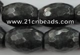 CCN971 15.5 inches 18*25mm faceted drum candy jade beads