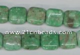 CCO113 15.5 inches 10*10mm square dyed natural chrysotine beads