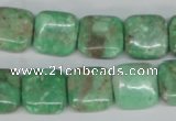 CCO115 15.5 inches 14*14mm square dyed natural chrysotine beads