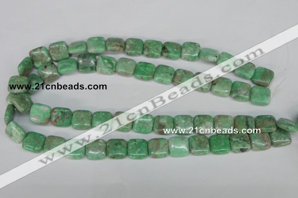 CCO115 15.5 inches 14*14mm square dyed natural chrysotine beads