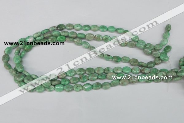 CCO116 15.5 inches 8*10mm oval dyed natural chrysotine beads
