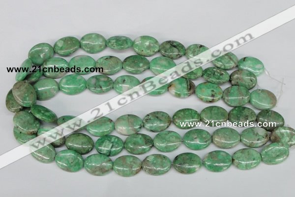 CCO119 15.5 inches 15*20mm oval dyed natural chrysotine beads