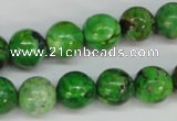 CCO125 15.5 inches 12mm round dyed natural chrysotine beads