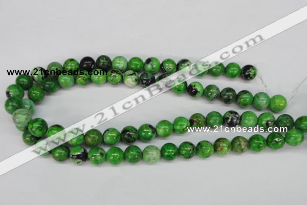 CCO125 15.5 inches 12mm round dyed natural chrysotine beads