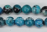 CCO164 15.5 inches 12mm round dyed natural chrysotine beads