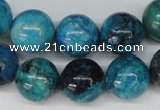 CCO168 15.5 inches 18mm round dyed natural chrysotine beads