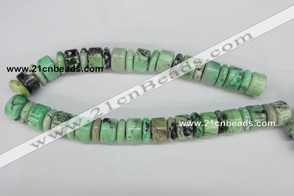 CCO19 15.5 inches 6*14mm & 12*18mm rondelle natural chrysotine beads