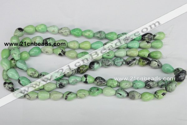 CCO21 15.5 inches 10*14mm teardrop natural chrysotine beads