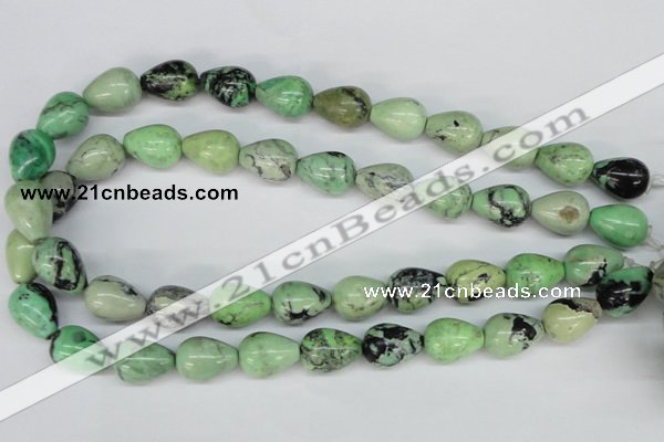 CCO22 15.5 inches 13*18mm teardrop natural chrysotine beads