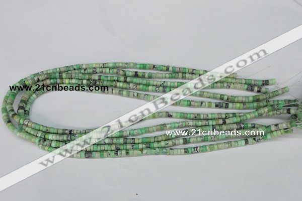 CCO24 15.5 inches 2*4mm tyre natural chrysotine beads