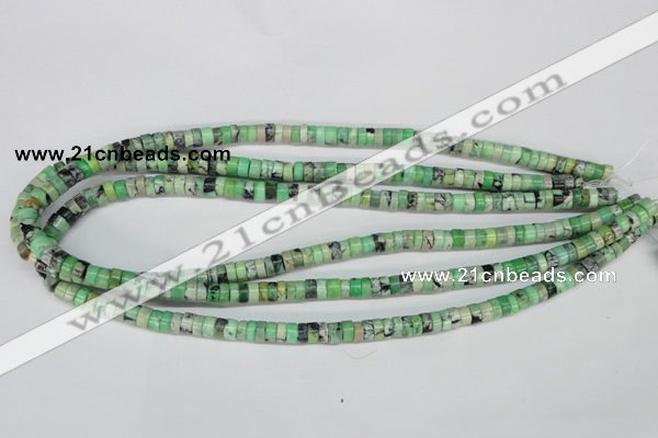 CCO25 15.5 inches 3*6mm tyre natural chrysotine beads